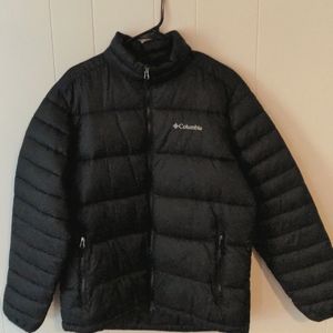 Columbia insulated winter coat black mens medium